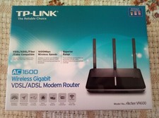 Modem TP-Link Archer VR600 FIBRA + modem Tim Technicolor FIBRA