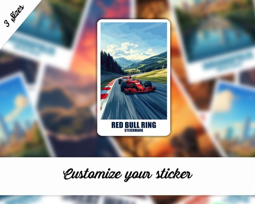Adesivo red bull ring stiria - bull,