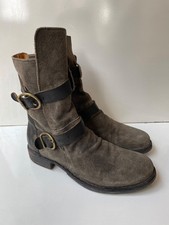 Stivali donna Fiorentini + Baker Eternity in pelle con cinturino grigio EUR 36 / USA 6
