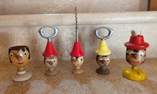 Lotto di 5 PINOCCHIO in legno