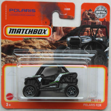 Matchbox Polaris RZR Side-By-Side Quad nero opaco nuovo/confezione originale MBX Mattel black nero