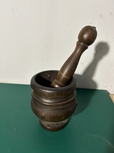 Mortaio con pestello legno - mortaio,