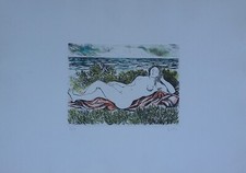 acquaforte-acquatinta di Renato Guttuso realizzata su carta Fabriano