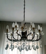 LAMPADARIO ANTICO MARIA TERESA A GOCCE  18 LUCI