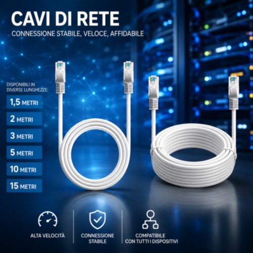 Cavo rete lan ethernet rj45 - rete,