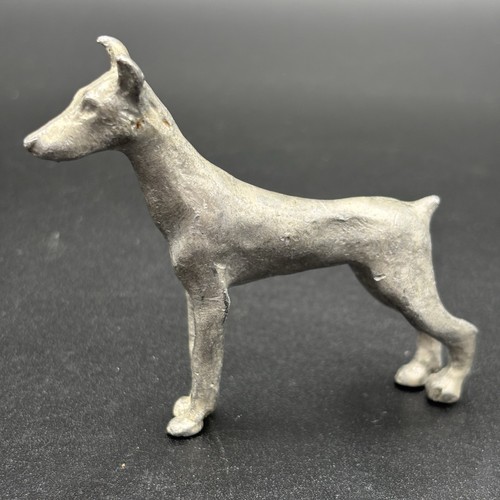 Vintage peltro doberman - peltro,