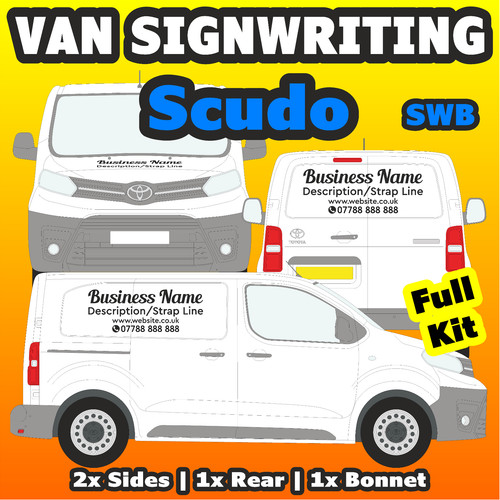 Kit scrittura insegna furgone - scrittura,