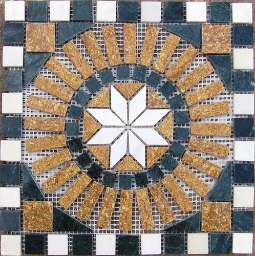 Rosone mosaico marmo - mosaico, e