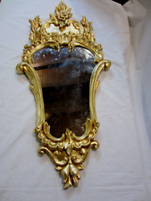 Specchio legno intagliato e dorato a foglia- stile Barocco