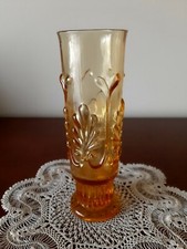 Barattolo di vetro giallo a