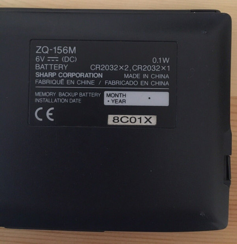 Sharp 156m elettronic - sharp, zq