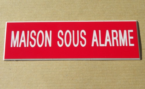 Plaque gravée maison sous - "maison,