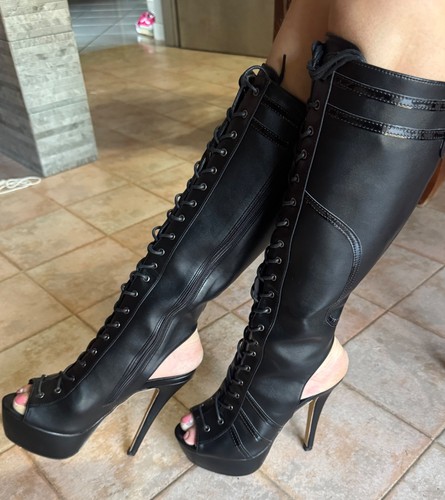 Pleaser black platform mule - pleaser,