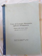 Corso economia matematica - corso,