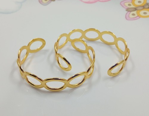 1pz base bracciale - cuff, hollow