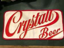 CRYSTALL BEER-TOVAGLIETTA SPUGNA BAR PUB BIRRERIA COLLEZIONE BIRRA VINTAGE