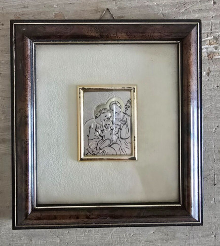Vintage quadro sacra famiglia - vintage,