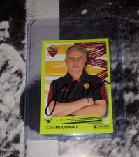 AUTOGRAFO RARISSIMO JOSE' MOURINHO FIGURINA INTER PANINI Rome Roma HAND SIGNED