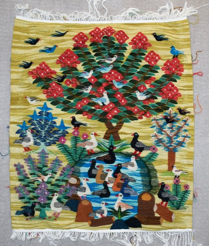 Arazzo tessuto mano albero - arazzo,