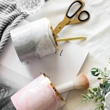  Porta Pennelli Trucco Con Coperchio Cosmetici Arredamento Della Scrivania