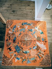 Autentico scialle Hermes Sous Le Charms d'Orphee 140 - 70% cashmere/30% seta