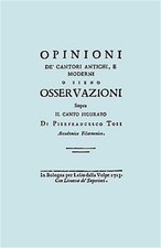 Opinioni de' Cantori Antichi