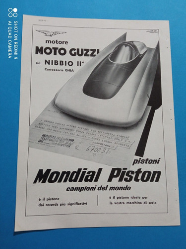 Pubblicita 1957 moto - pubblicita',