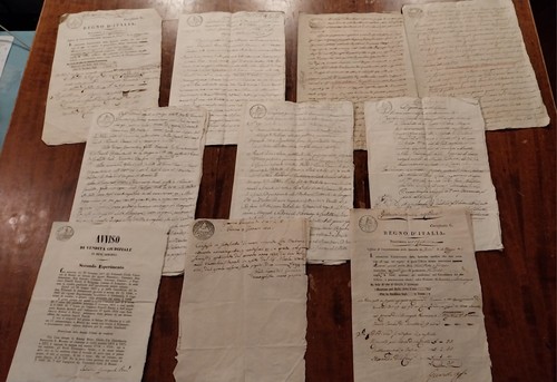 Documenti antichi pezzi - antichi, 10