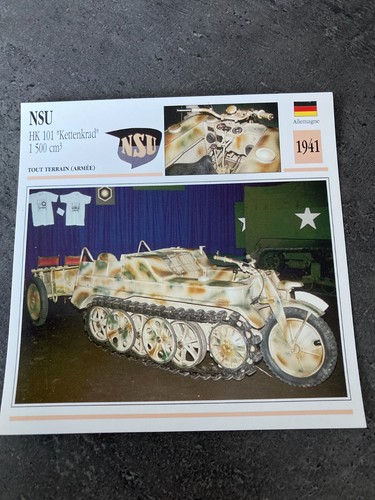 Carte fiche moto collection - carte,