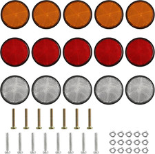 15 Pz Catarifrangente Round, Catarifrangenti Riflettore Rotondi, Φ 58Mm Catarifr