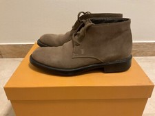 TOD'S scarpe polacco camoscio tortora tg. 40 tg. 6