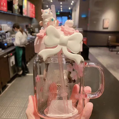 Starbucks sakura cat bow - oz,