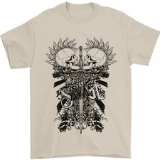 T-Shirt Da Uomo Con Due Teschi