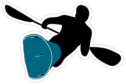 Waveski rear sticker - rear, decal