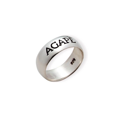 Anello agape argento - anello,