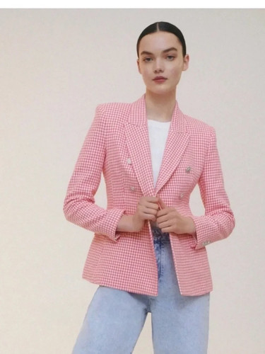 Blazer giacca gingham zara - zara, ~