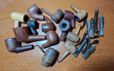 lotto 14 pipe e 13 bocchini da pulire e restaurare