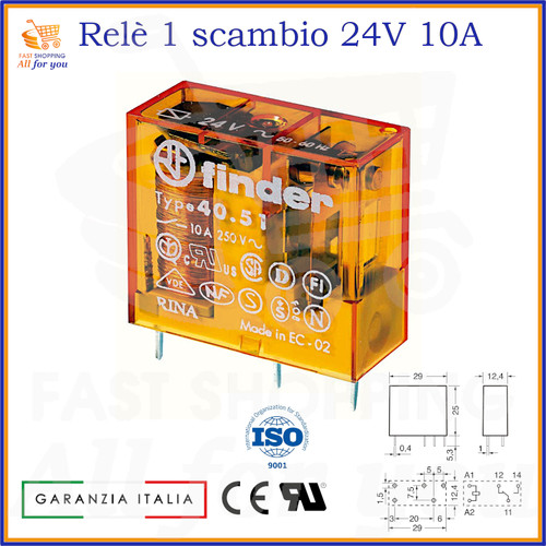 Rele 24v finder relay - 24v,