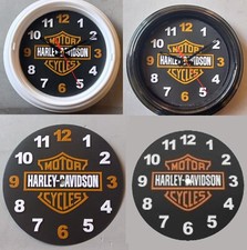 OROLOGIO da Parete Tipo Logo Harley Davidson STAMPATO 3D Diametro 20 Cm
