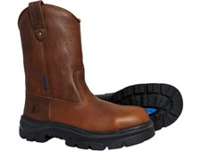 Stivali da lavoro elettrici Steel Blue uomo 10M Heeler punta acciaio impermeabile Haz - 812915