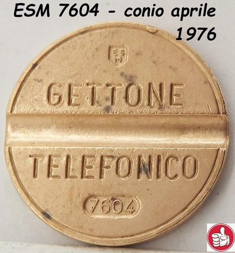 1976 gettone telefonico esm - gettone,