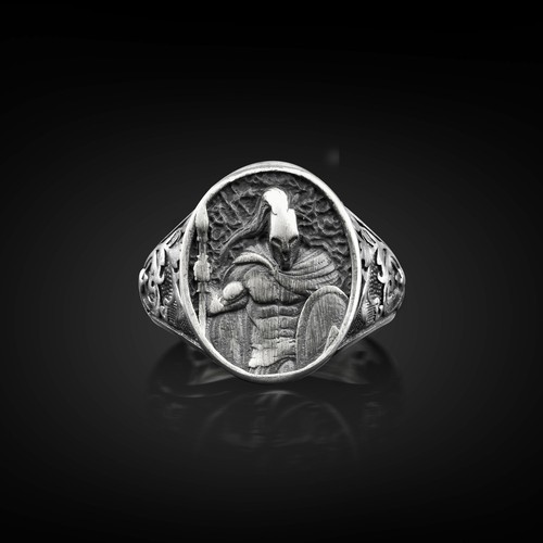 Anello uomo con sigillo - da,