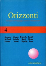 Libro Orizzonti 4. Antologia. Libroitaliano. Poesie. 2001. Raro. 336 pagine.