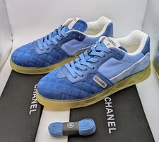 Sneakers basse Chanel uomo blu