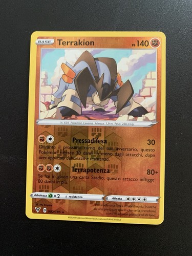 Carta pokemon terrakion - pokemon,