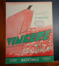 SPARTITO : VINCERE ! Canzone Marcia Inno ( Zambrelli / Arconi ) 1940