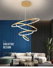 Lampadario moderno 4 anelli