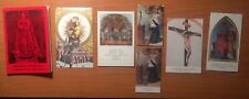 COLLEZIONE DI RARI SANTINI CON PREGHIERE SUL RETRO + UN RARO OPUSCOLO DEL 197'0