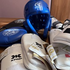 Attrezzatura Kit Taekwondo Bambini#casco Paracolpi Braccia Gambe Colpitori