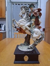SCULTURA DI GIUSEPPE ARMANI "NAPOLEONE A CAVALLO"H.43X27 CM VEDI FOTO